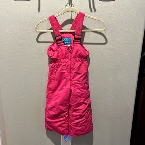 Pulse Snow Bib, Snowsuit Ski Snowboard, Playwear Insulated Adjustable Pink 2T.